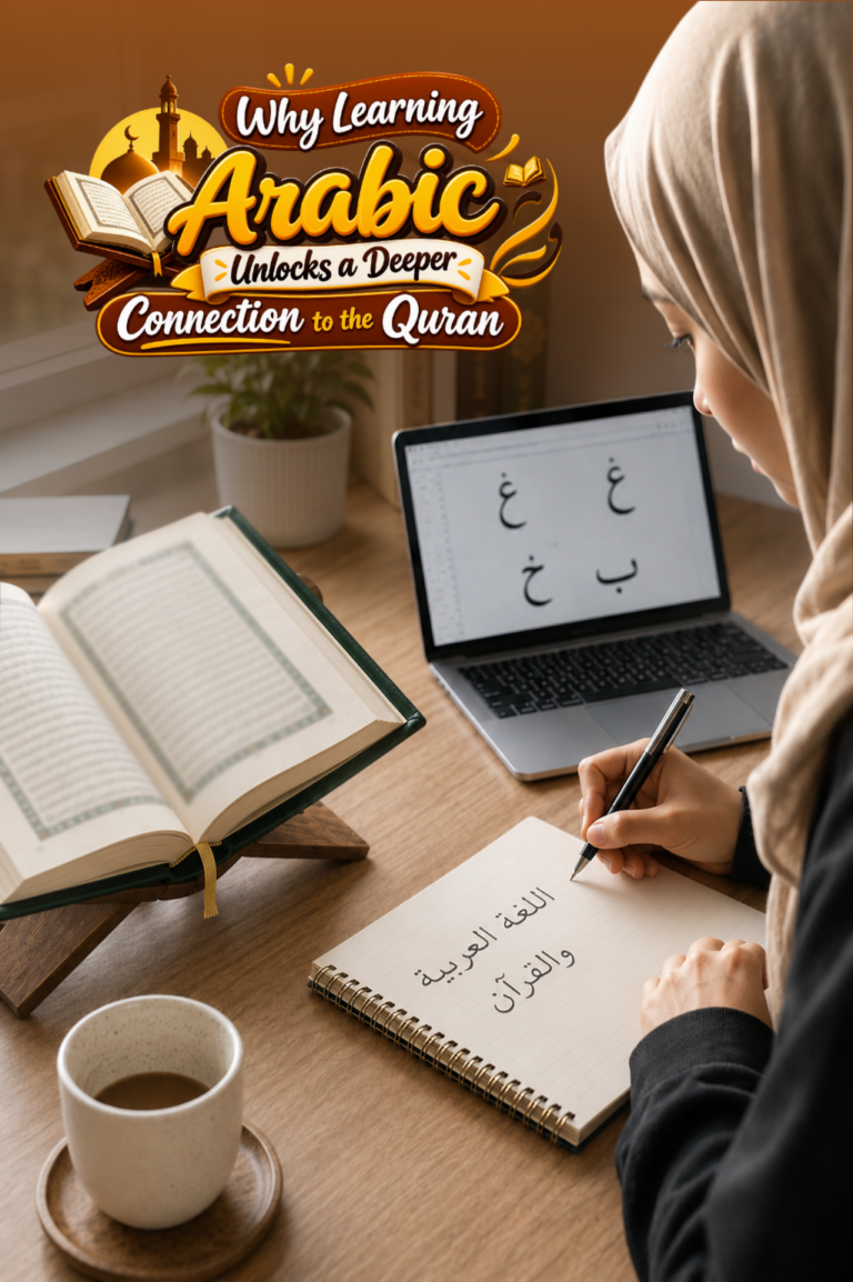 Student studying Islamic studies and daily Adhkar online with AlRehab Academy